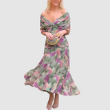 Lucie – Elegantní šaty s V-výstřihem