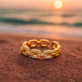 Delia | Zirkonia Zlatý prsten