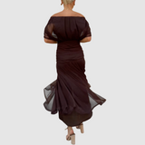 Lucie – Elegantní šaty s V-výstřihem