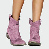 Adéla – Retro Kotníkové Cowboy Boty