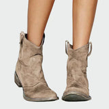 Adéla – Retro Kotníkové Cowboy Boty