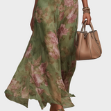 Livia – Elegantní maxi šaty Halter s květinami