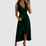 Valerie – Elegantní zavinovací šaty s V-výstřihem